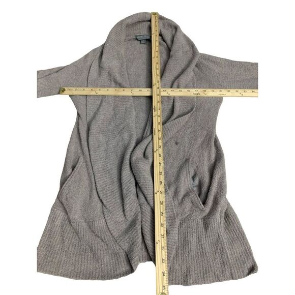 Beautiful Barefoot Dreams Cardigan Cozy Chic Lite gray Soft size medium Great Co - Picture 14 of 14